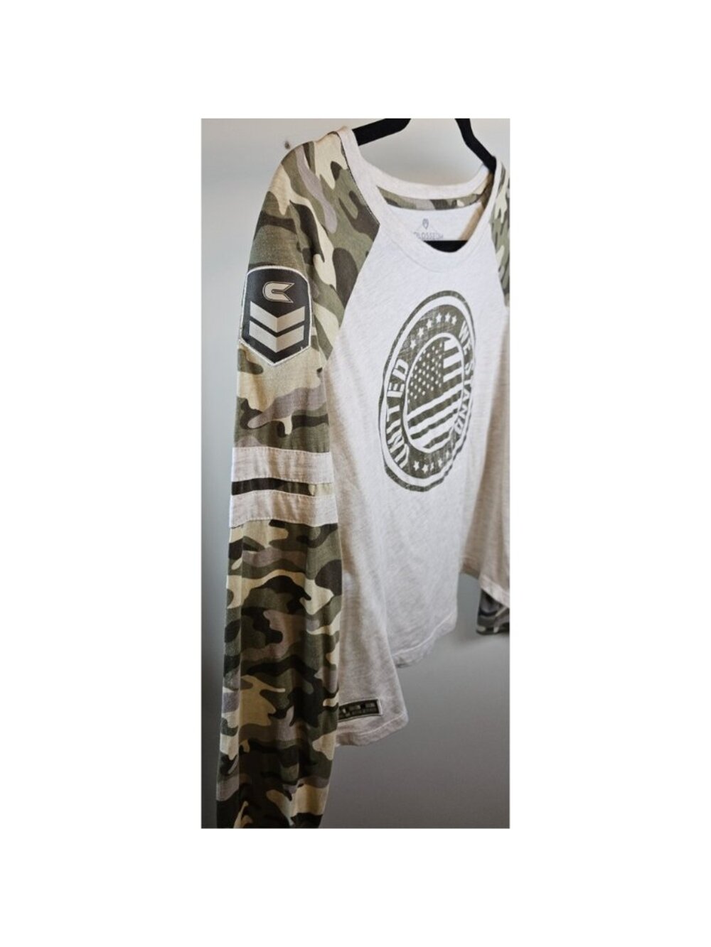 Colosseum " United We Stand"  Camouflage Long Sleeve Top- Women's Size X-Large - Picture 12 of 13
